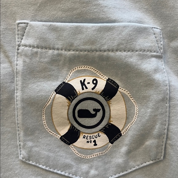 Vineyard Vines women Light Blue Golden Retriever size S Tee - Picture 5 of 5